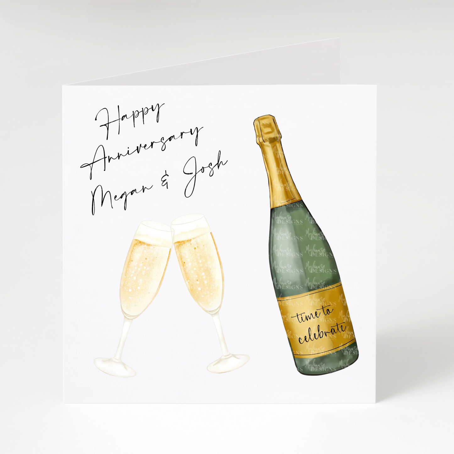 Personalised Happy Anniversary Card