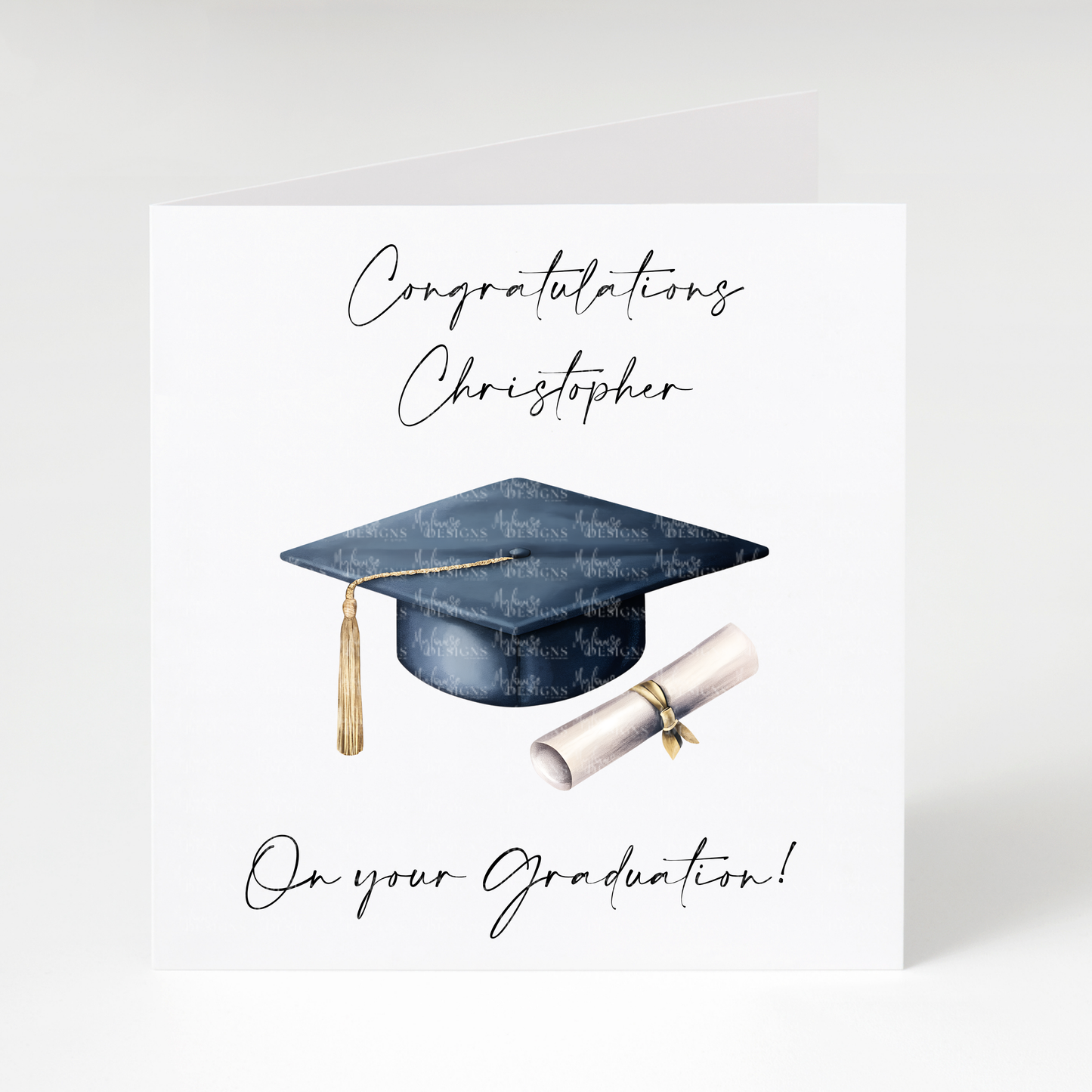 Personalised Graduation Cap Card