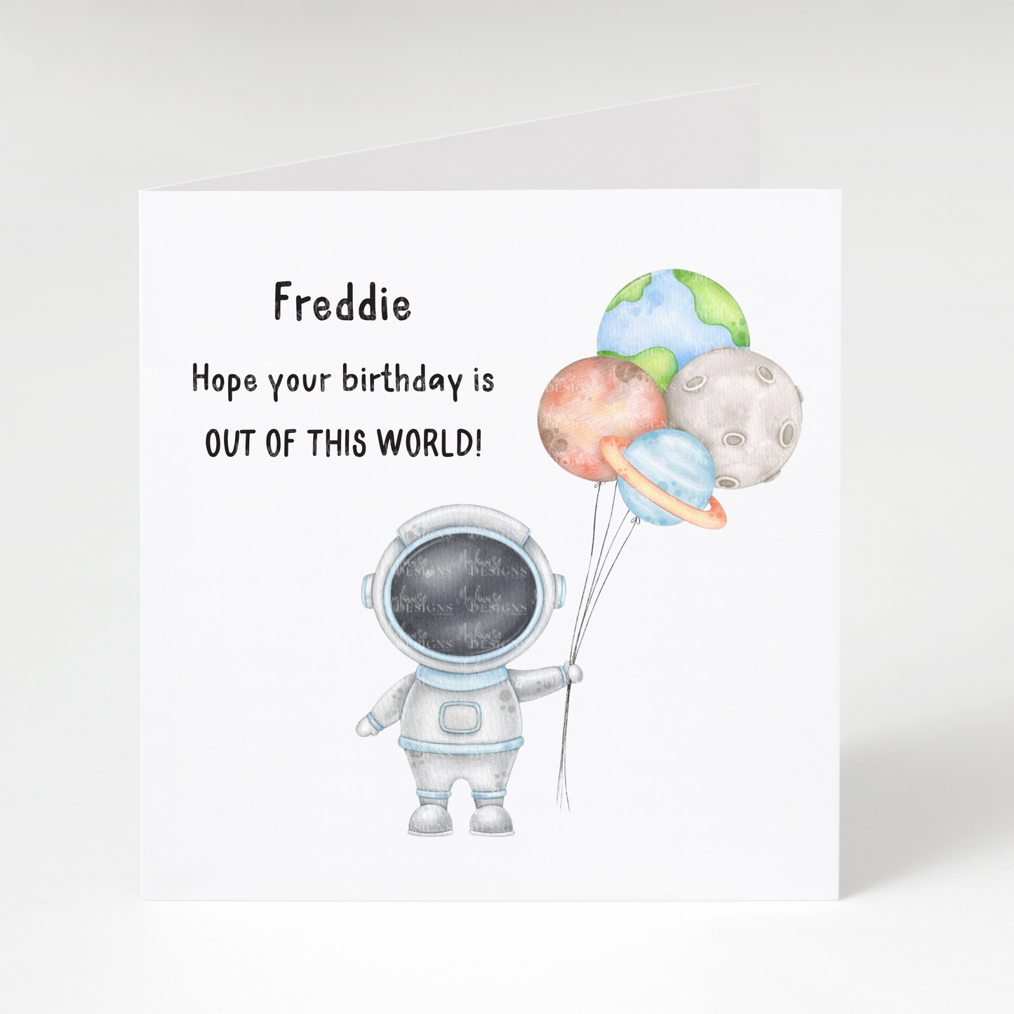 Personalised Out of this World Birthday Card
