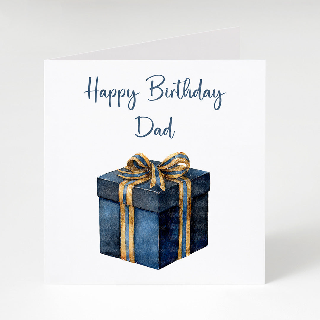 Happy Birthday Dad Present Card