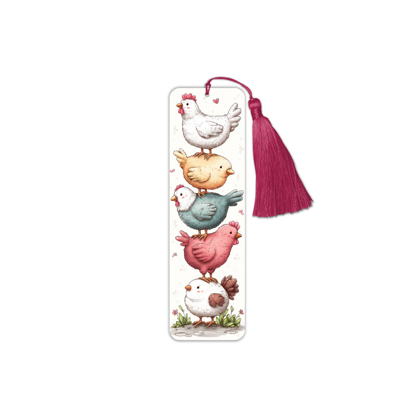 Cute Chicken Stack 1 Bookmark