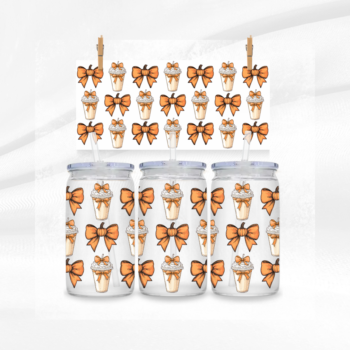 Pumpkin Latte Libbey Glass Can