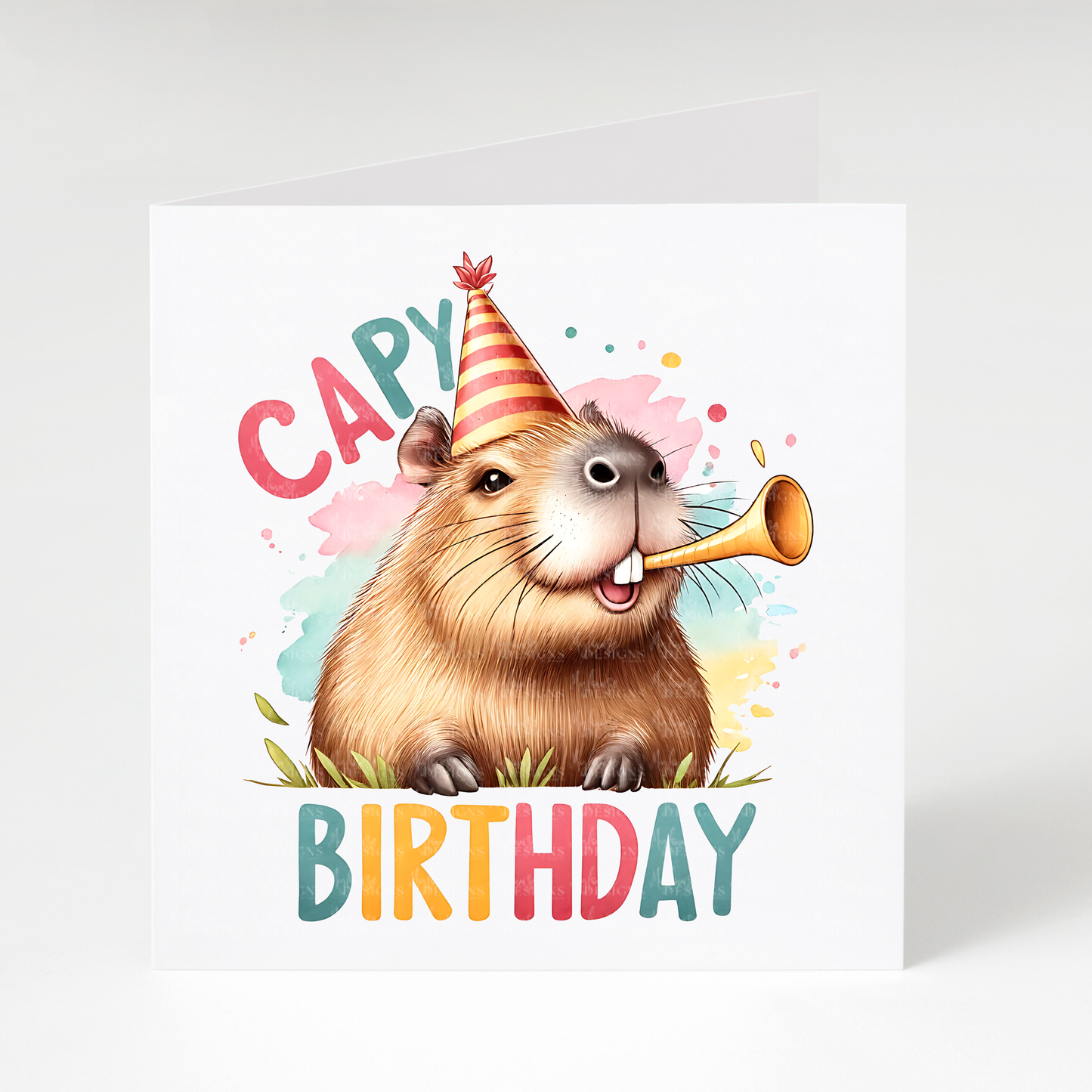 Capybara 'Capy Birthday' Card