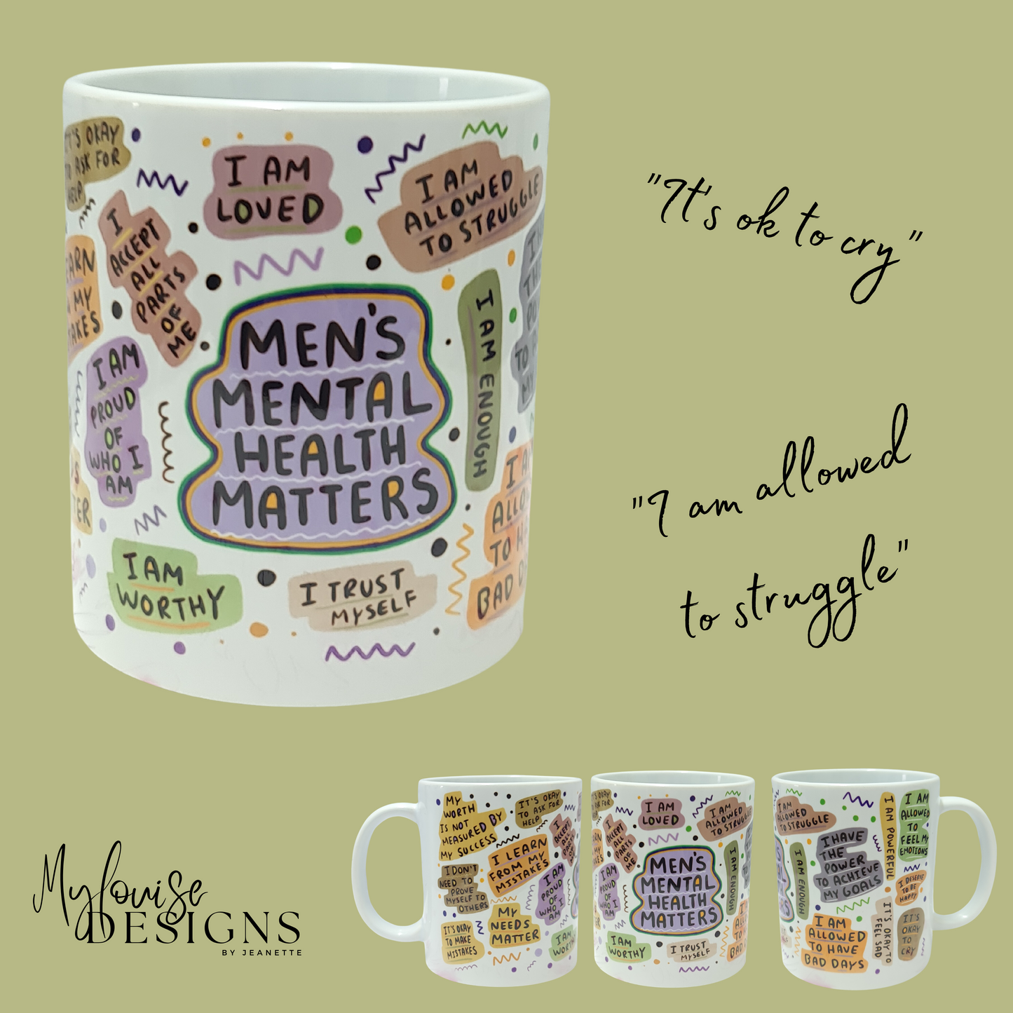Mens Mental Health Matters Mug