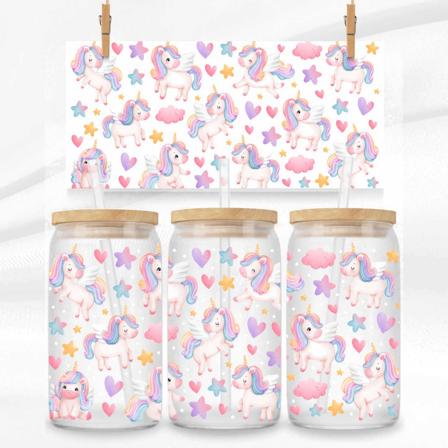 Unicorn Libbey Glass Can
