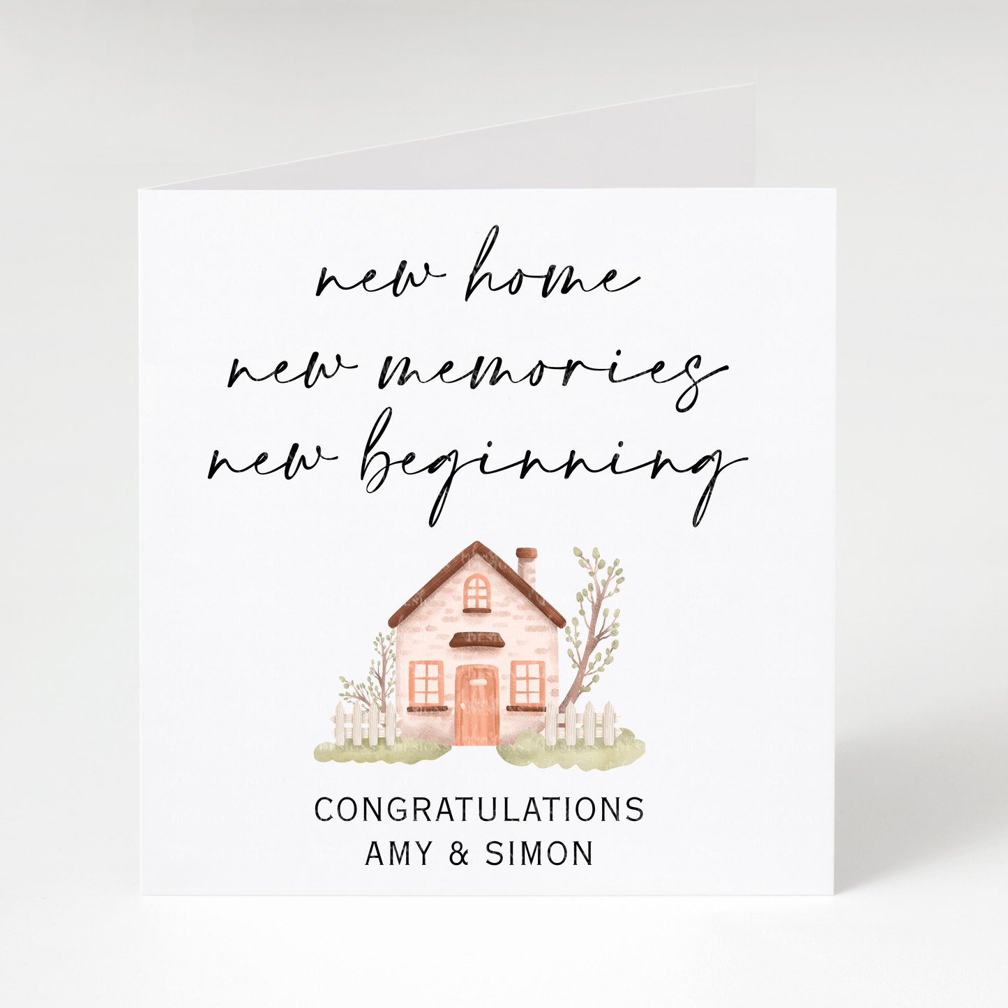 Personalised New Home, New Memories Card