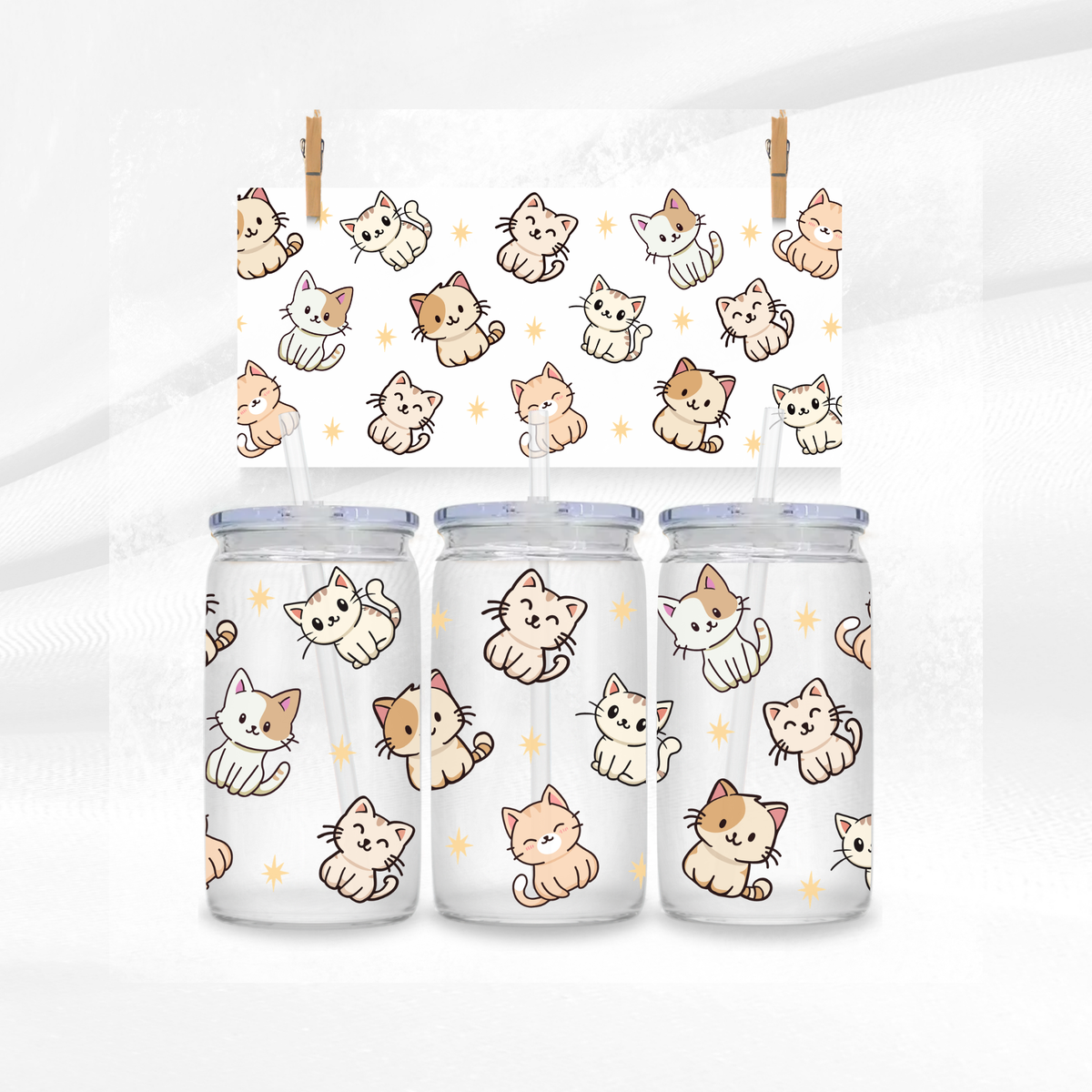 Cute Cats Libbey Can