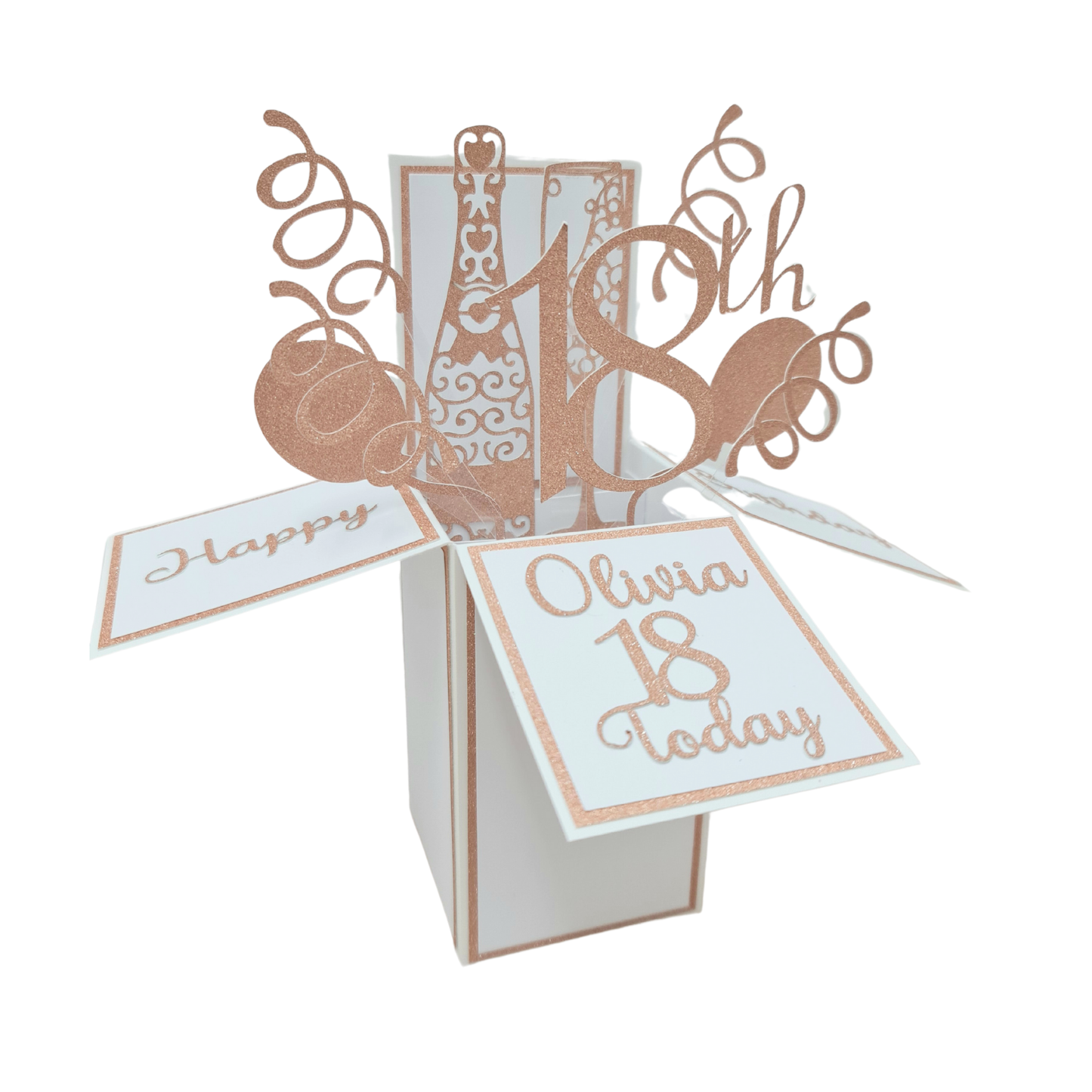 Personalised 18th Birthday Pop Up Card