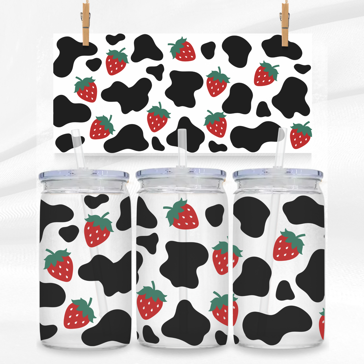 Strawberry Milk Libbey Can