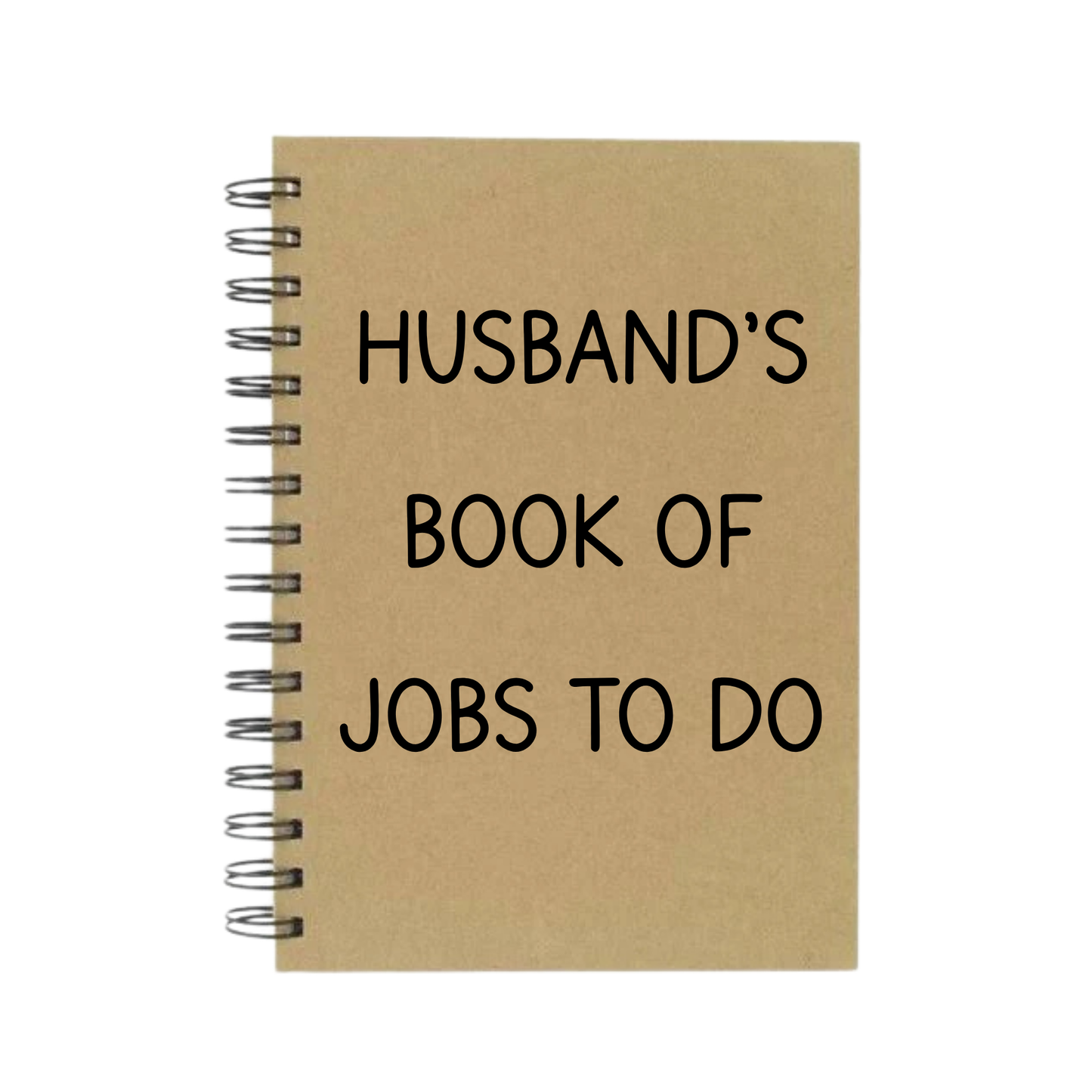 Husband's Book of Jobs to Do A5 Notebook