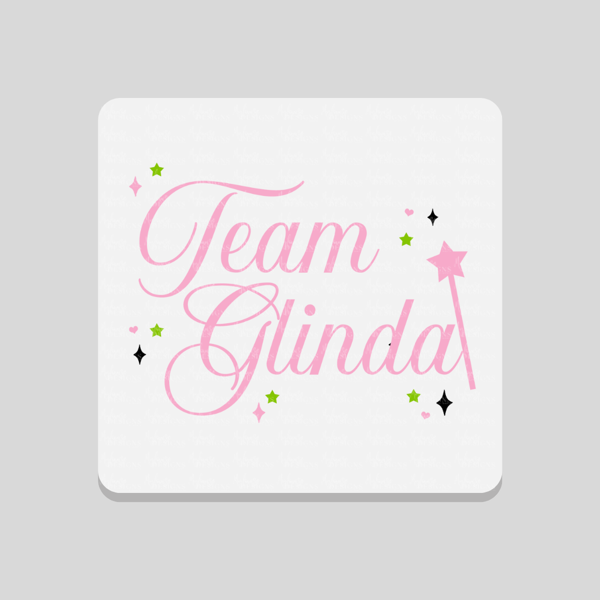 Team Glinda Wicked Inspired Coaster