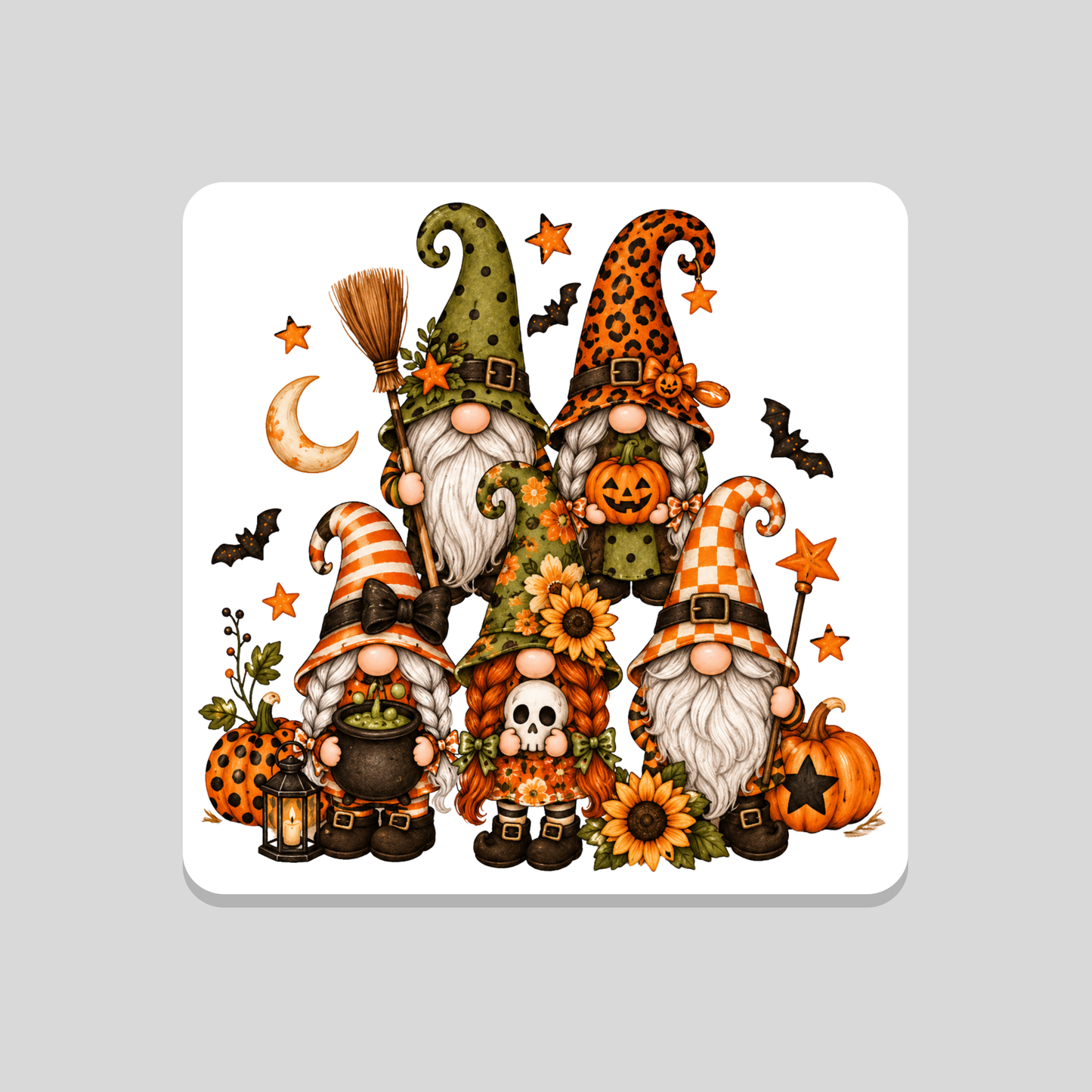 Halloween Gnomes Coaster
