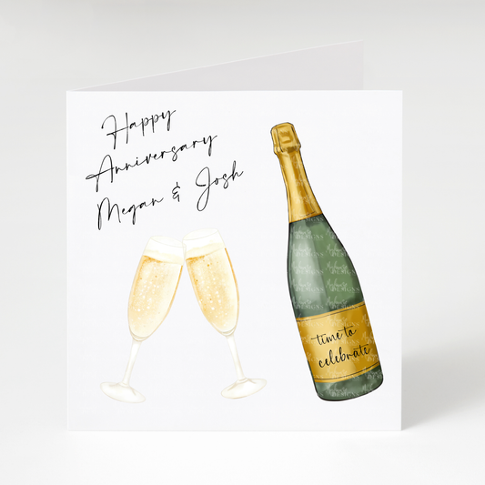 Personalised Happy Anniversary Card