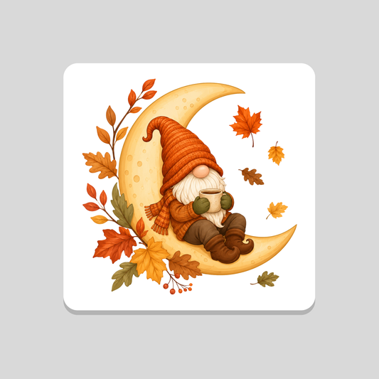 Autumn Moon Gnome Coaster