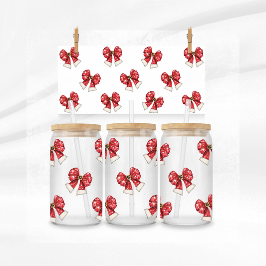 Christmas Bows Libbey Can