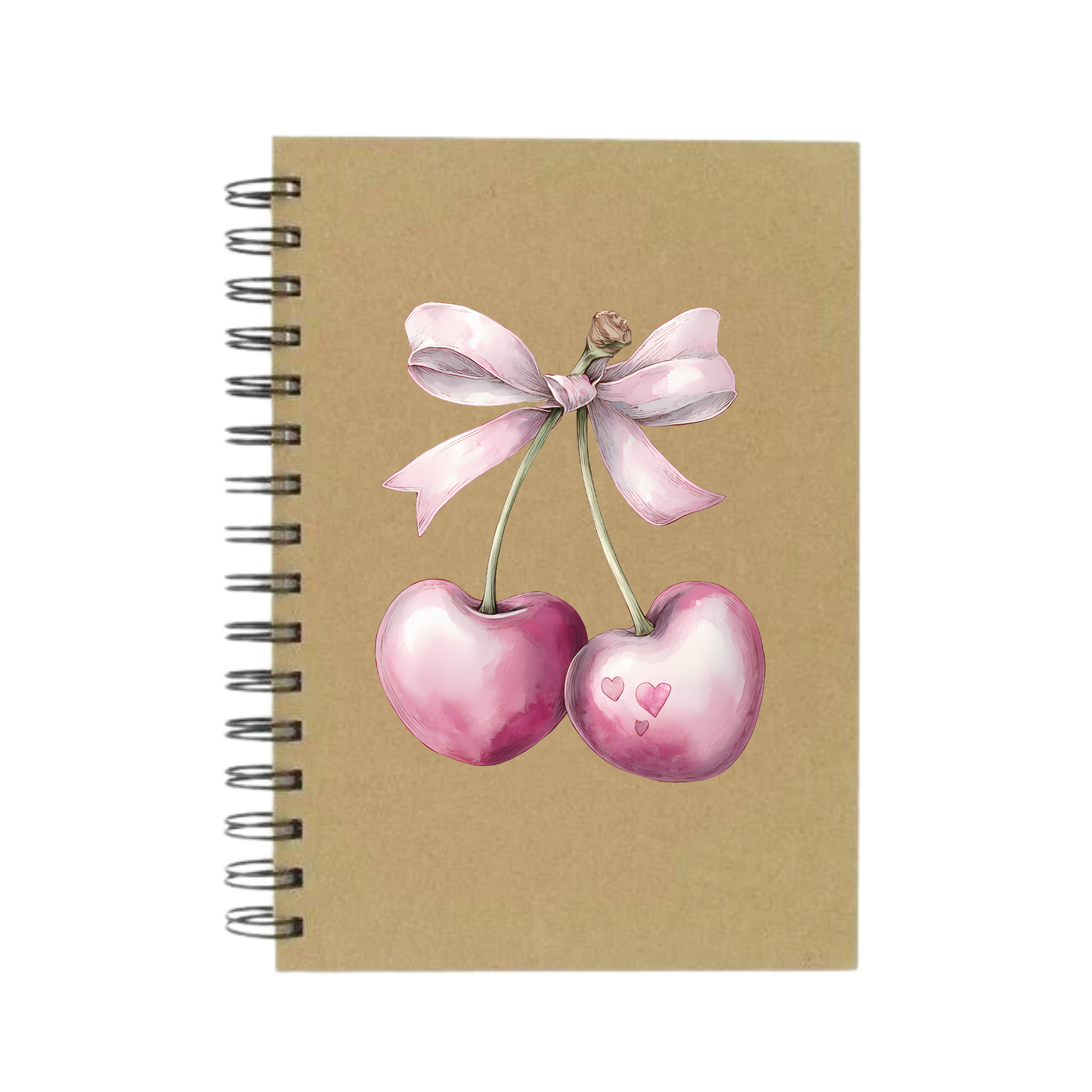 Cherry Heart A5 Notebook