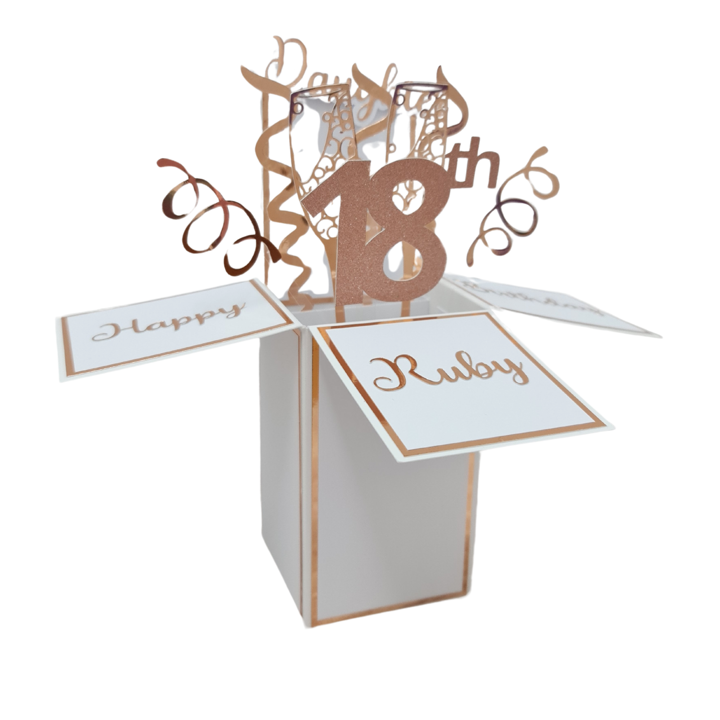Personalised 18th Birthday Pop Up Card