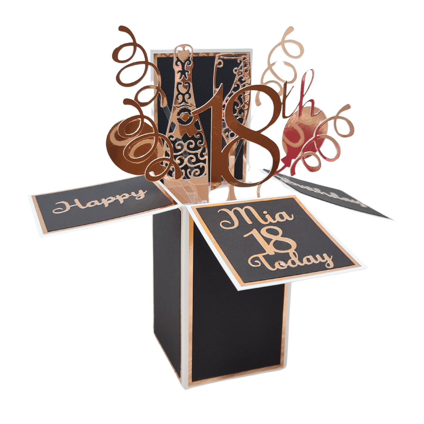 Personalised 18th Birthday Pop Up Card