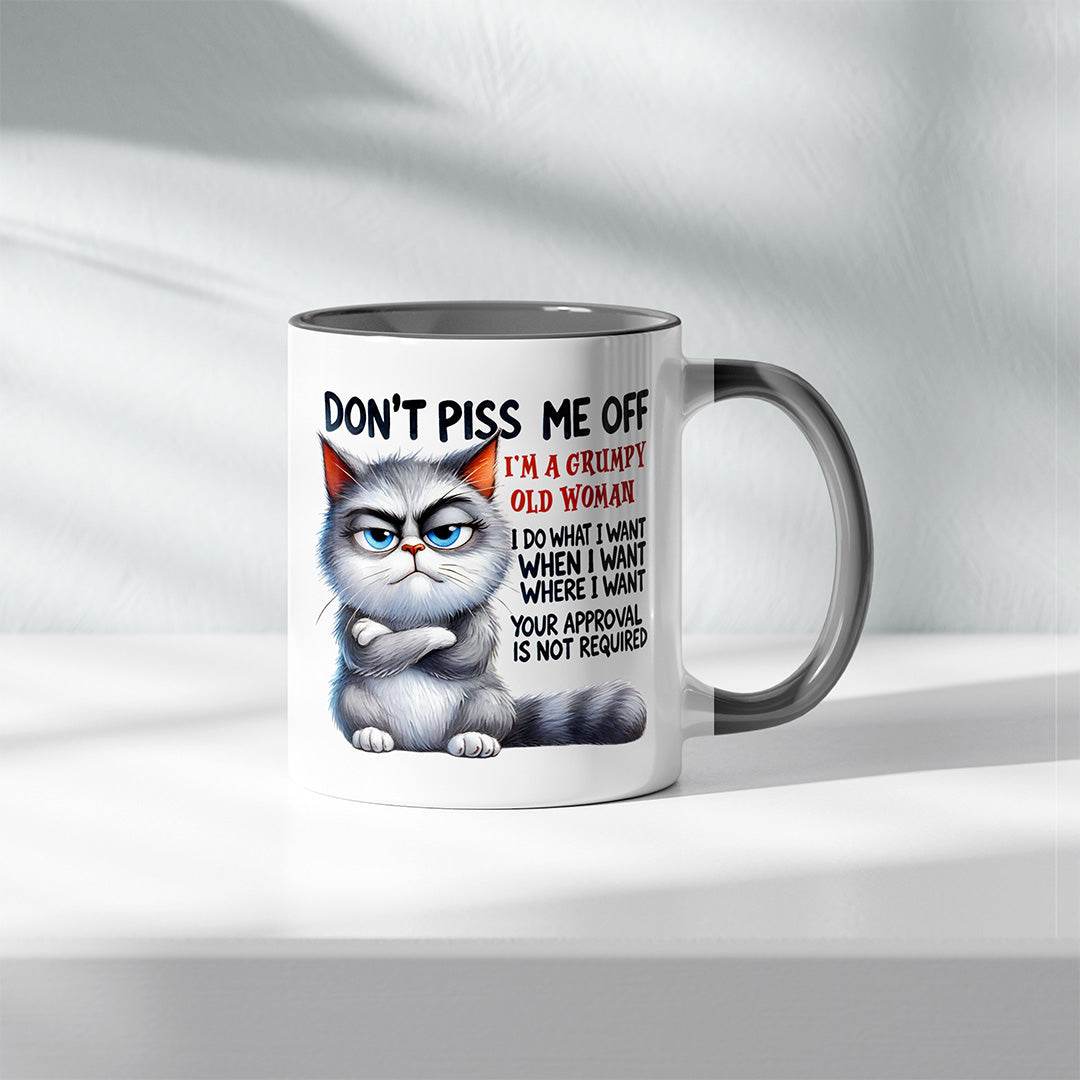 Don't P*ss Me Off Grumpy Old Woman Mug