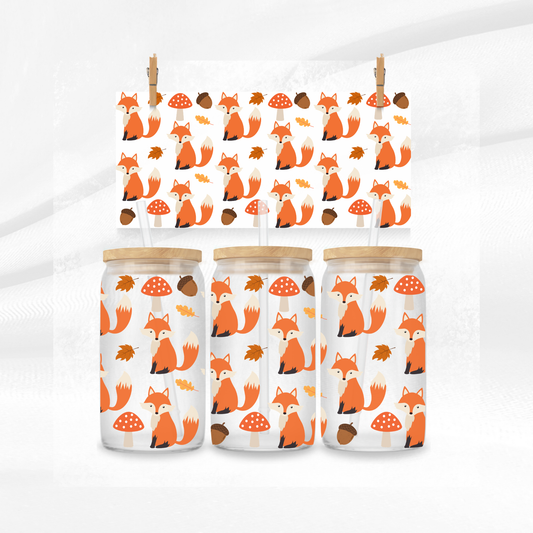 Autumn Foxes Libbey Can