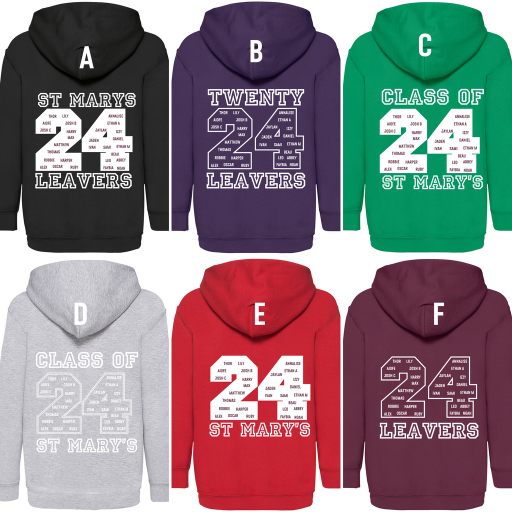 Personalised leavers hoodies discount