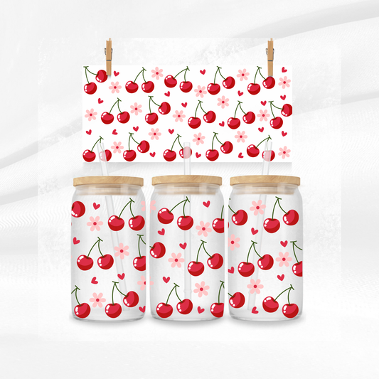 Cherry Libbey Glass Can