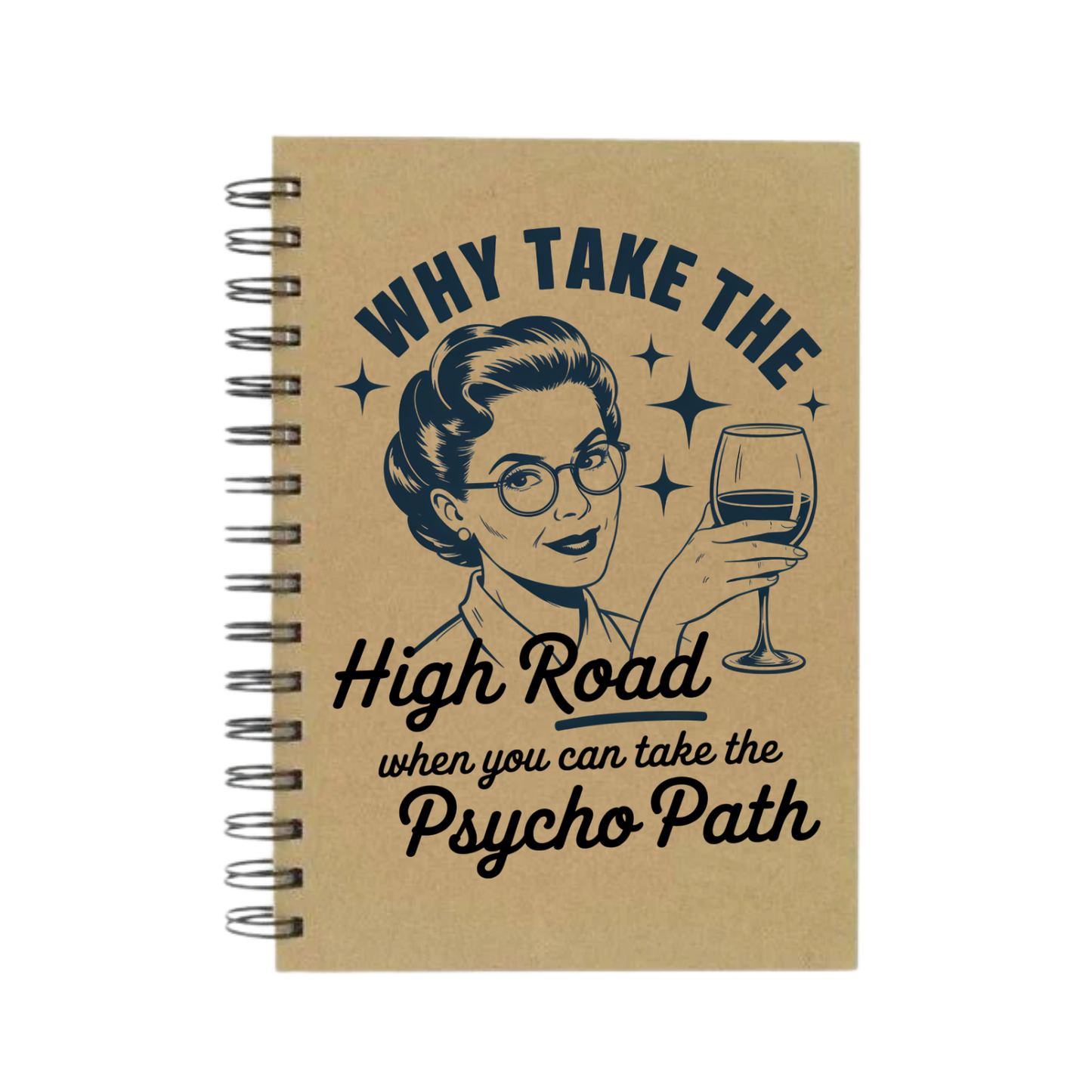 High Road Vs. Pyscho Path A5 Notebook