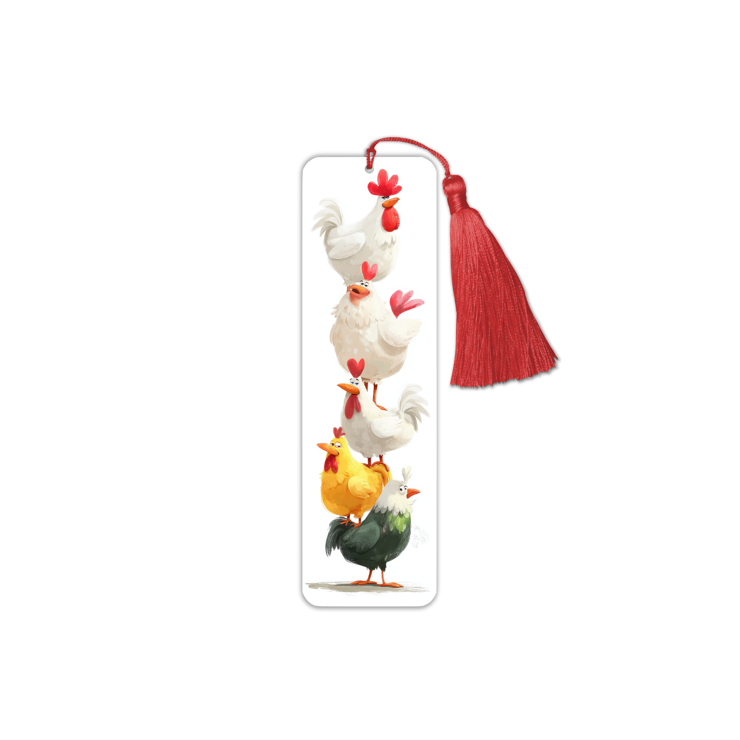 Cute Chicken Stack 4 Bookmark