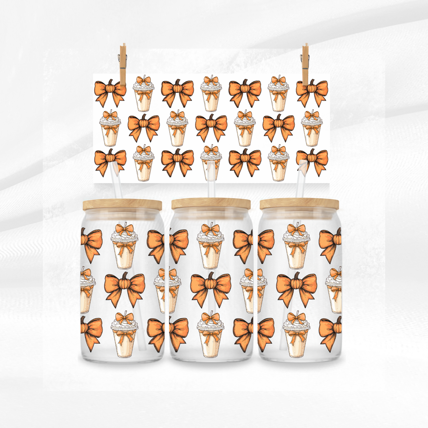 Pumpkin Latte Libbey Glass Can