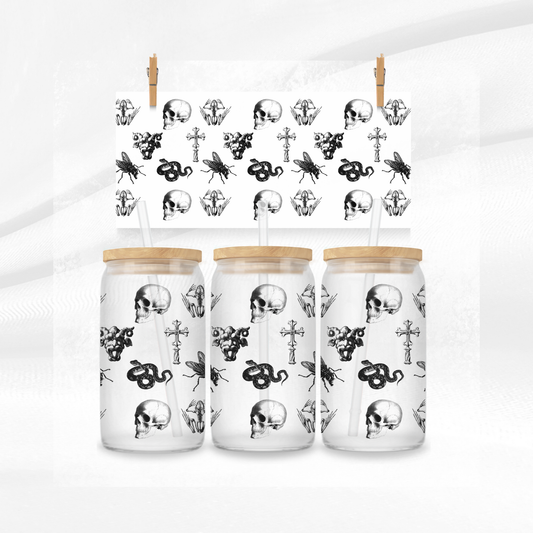 Skulls and Snakes Libbey Can