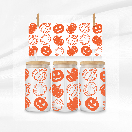 Halloween Pumpkins Libbey Can
