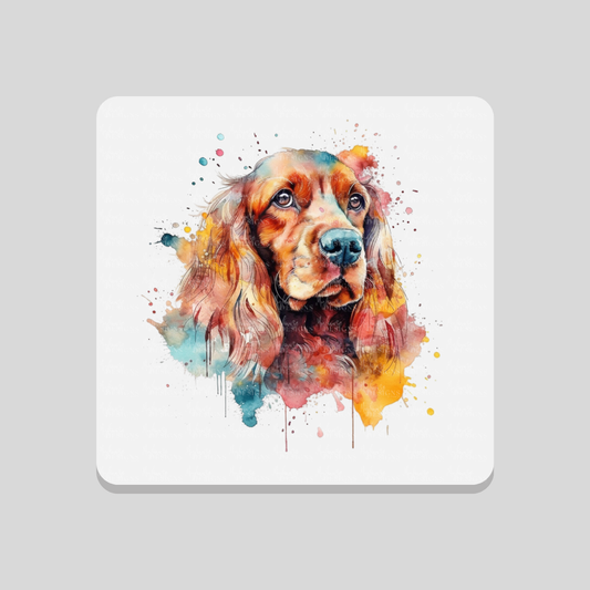 Spaniel Paint Splash Coaster