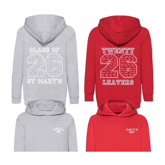 Personalised School Leavers Hoodies