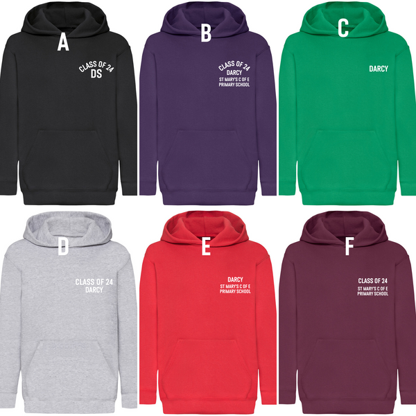 Personalised School Leavers Hoodies