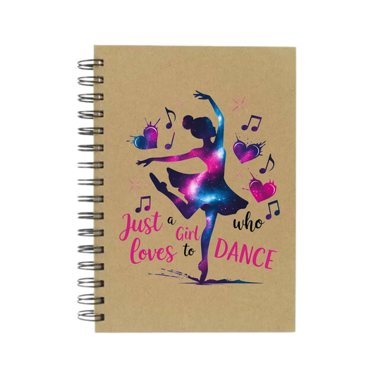 Just A Girl Who Loves to Dance A5 Notebook