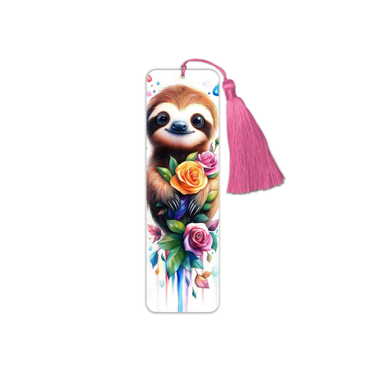 Flower Sloth 1 Bookmark