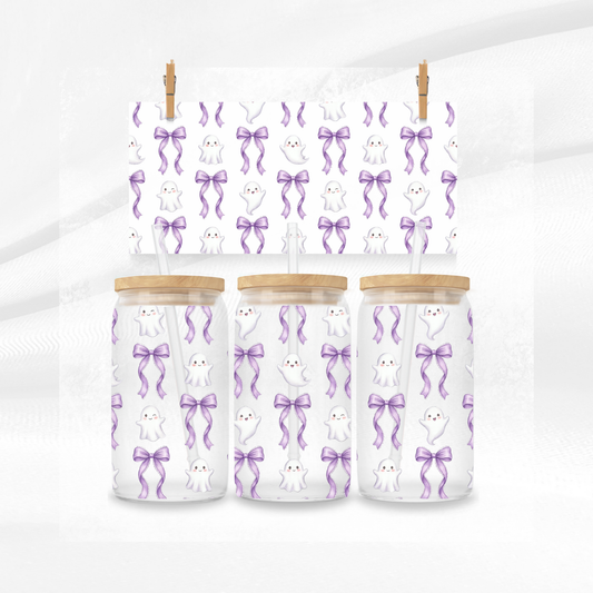 Cute Ghosts and Bows Libbey Can
