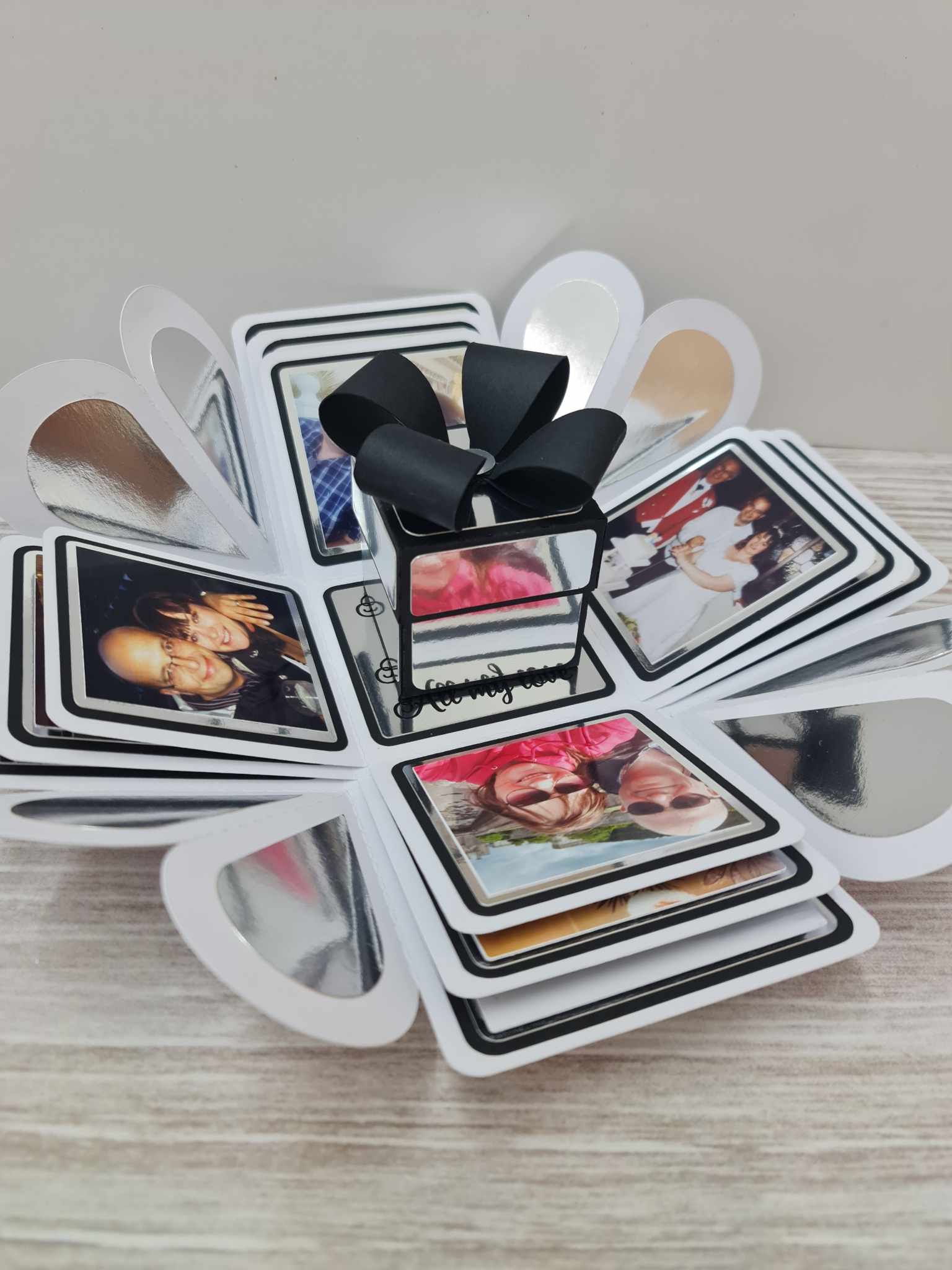 Exploding Box Photo Album Handmade Exploding Photo Box, Personalised Memory Album – Mylouise