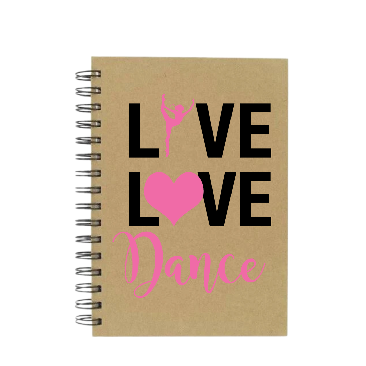 Live, Love, Dance A5 Notebook