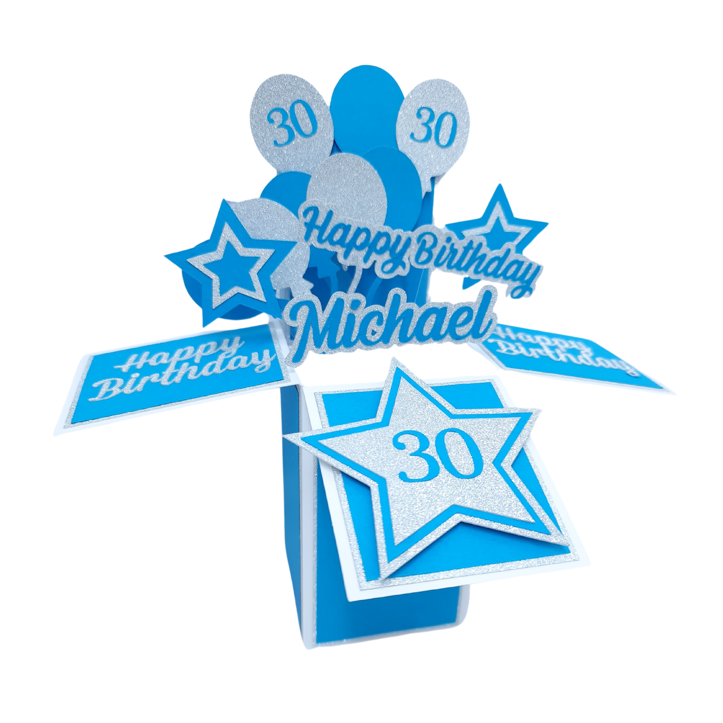 Personalised 30th Birthday Pop Up Card