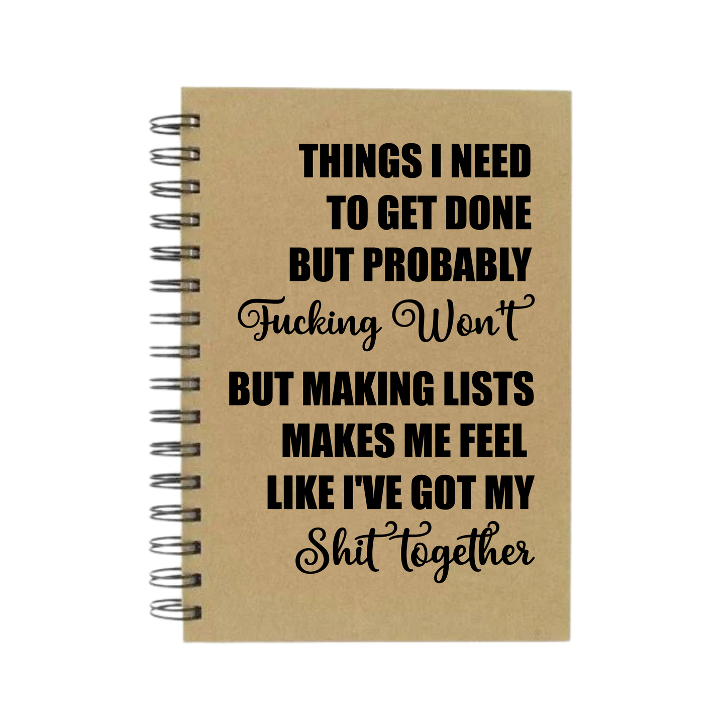 Things I Need to Get Done A5 Notebook