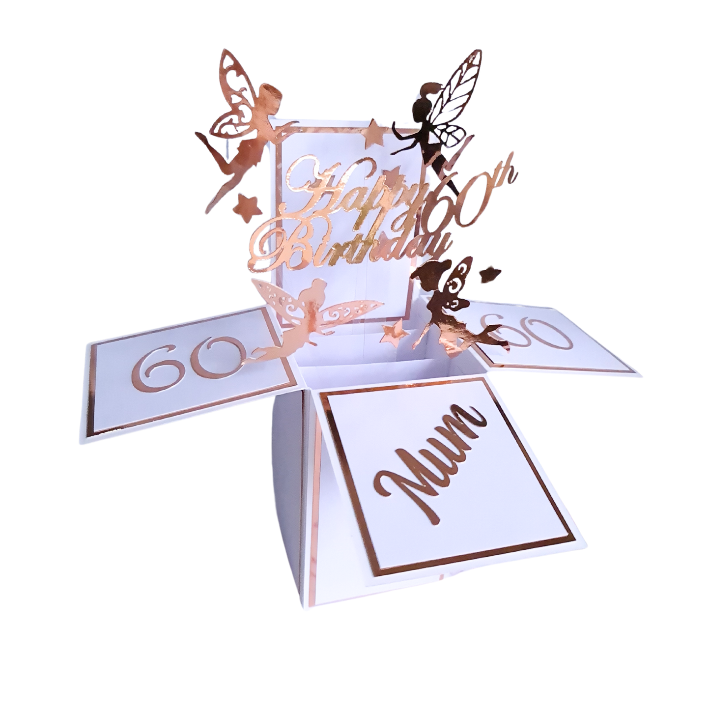 Personalised 60th Birthday Pop Up Card