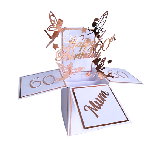 Personalised 60th Birthday Pop Up Card
