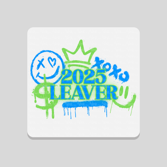 Blue 2025 Leavers Coaster