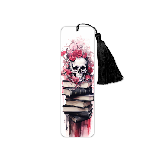 Light Pink Gothic Book Pile Bookmark