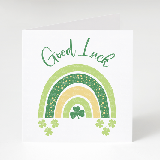 Good Luck Rainbow Card