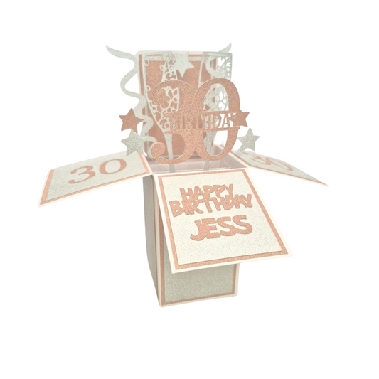 Personalised 30th Birthday Pop Up Card