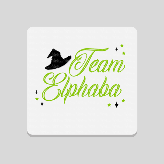 Team Elphaba Wicked Inspired Coaster