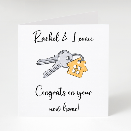 Personalised Congrats on your New Home Card