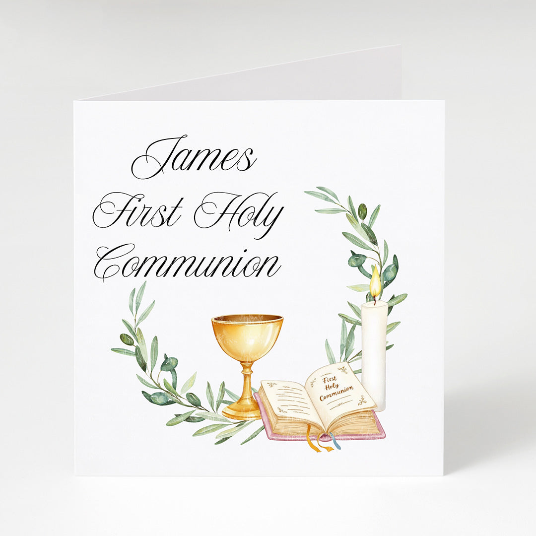 Personalised First Holy Communion Card